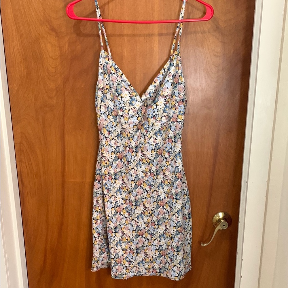 Abercrombie Floral Twist Front Mini Dress